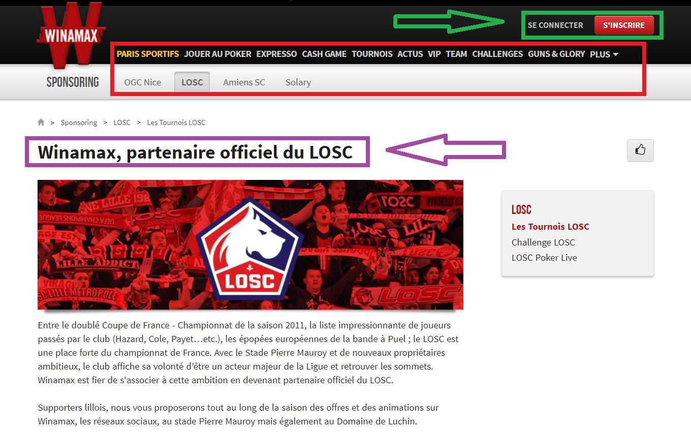 Winamax على منصة الألعاب حساب لعبة الخلق