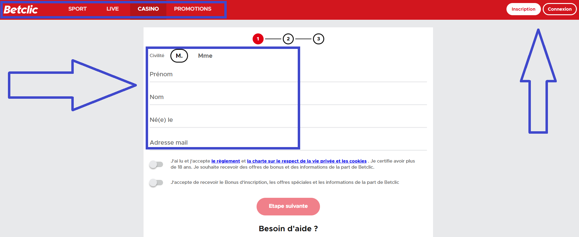 Compte sur la plateforme de jeu Betclic: comment placer votre premier pari